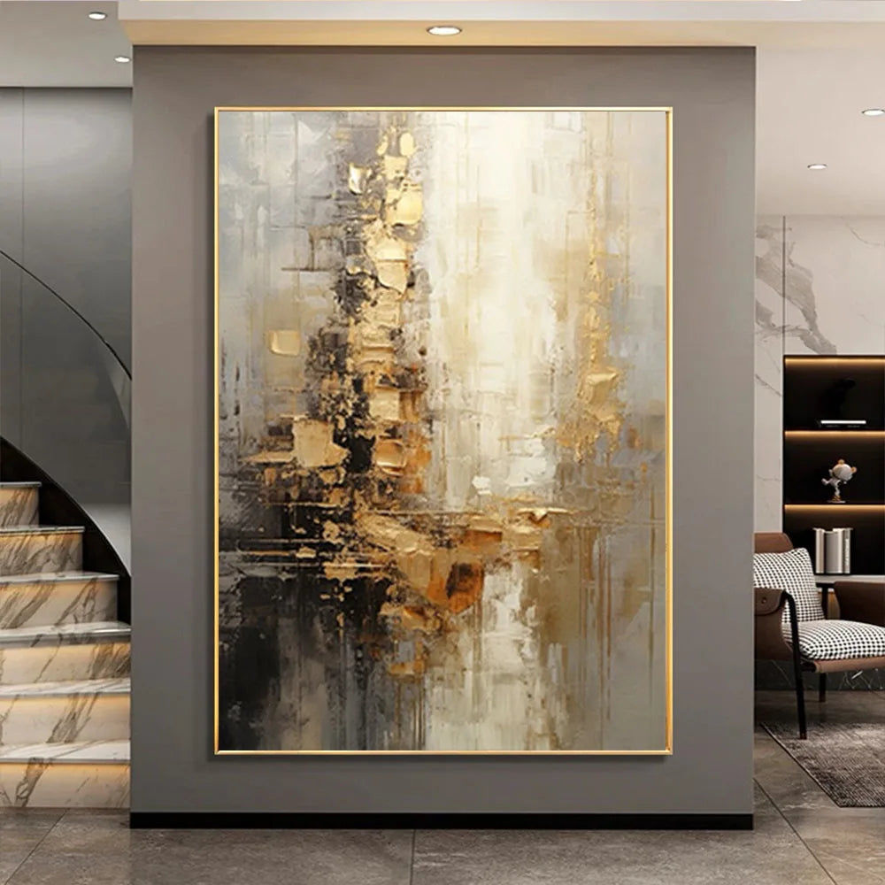 New Design Vertical Abstract Oil Painting 100% Handmade Famous Canvas Pictures Copy Blue Ocean Modern Wall Art For Home Decor