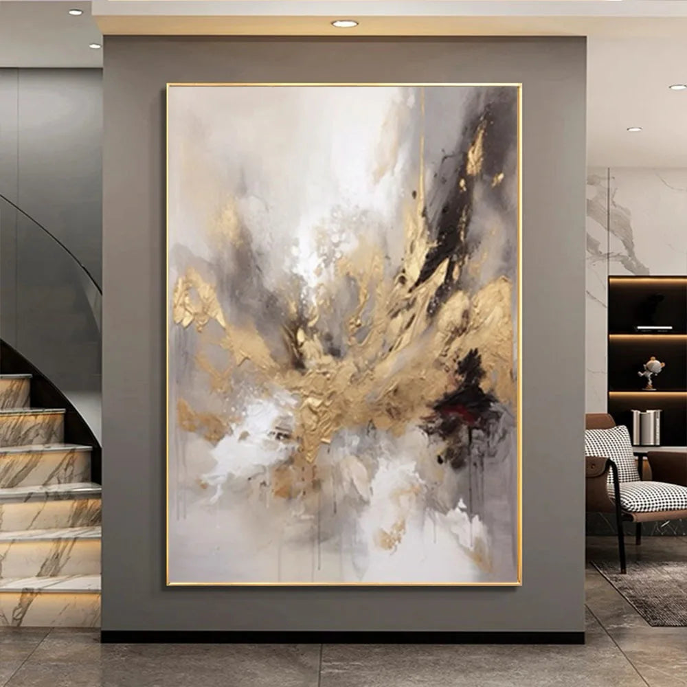 New Design Vertical Abstract Oil Painting 100% Handmade Famous Canvas Pictures Copy Blue Ocean Modern Wall Art For Home Decor