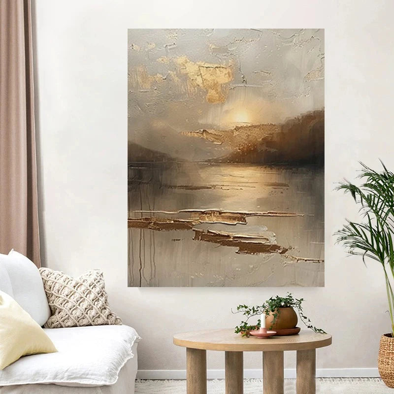 New Design Vertical Abstract Oil Painting 100% Handmade Famous Canvas Pictures Copy Blue Ocean Modern Wall Art For Home Decor