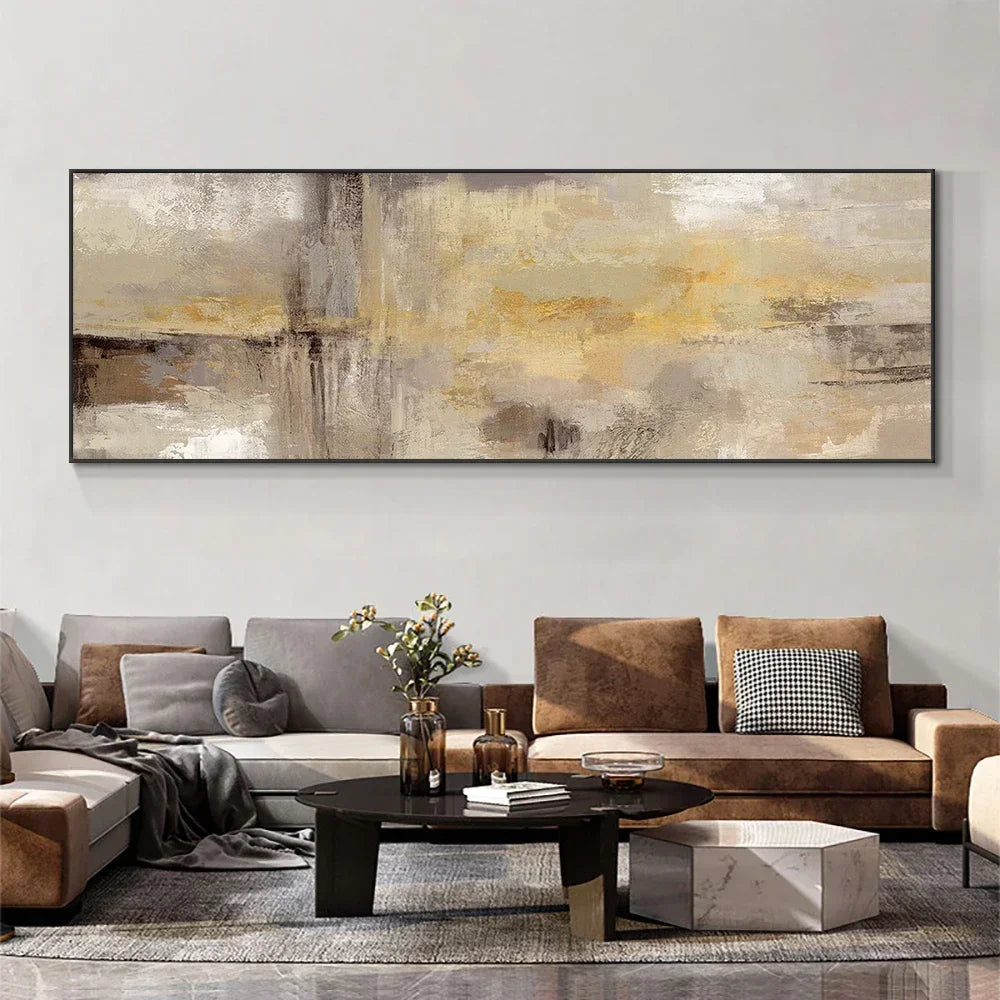 Modern Abstract Aesthetic Wall Art Minimalist Landscape HD Canvas Oil Painting Posters and Prints Home Bedroom Living Room De